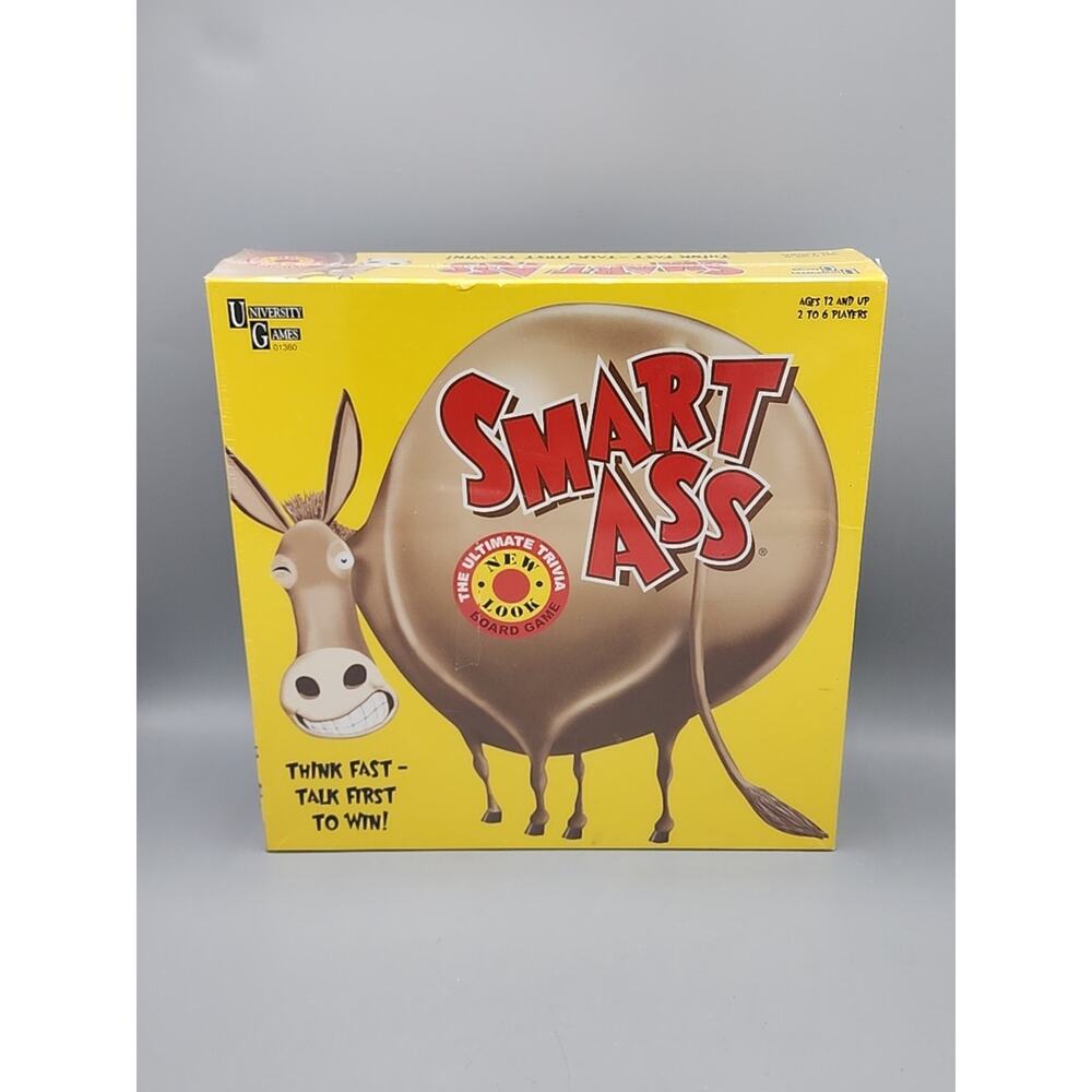 Smart Ass - The Board Game by University Games New Factory Sealed